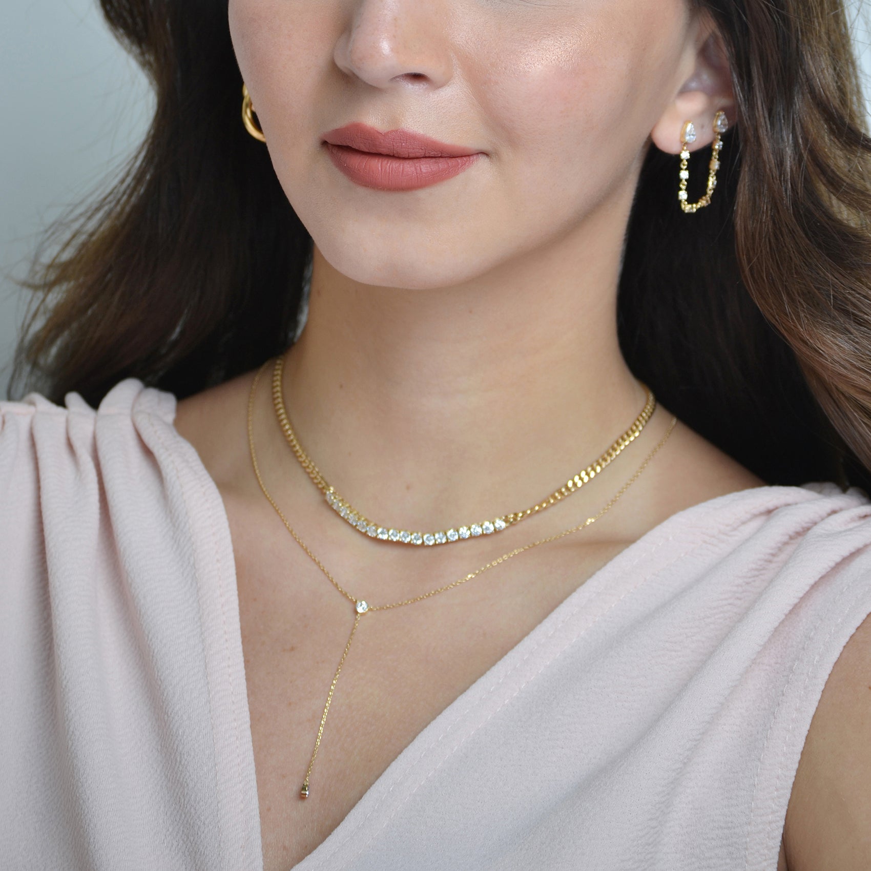 curb chain tennis necklace 3.5mm