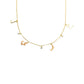 stones and letters necklace
