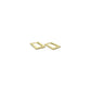 studded rectangle hoops