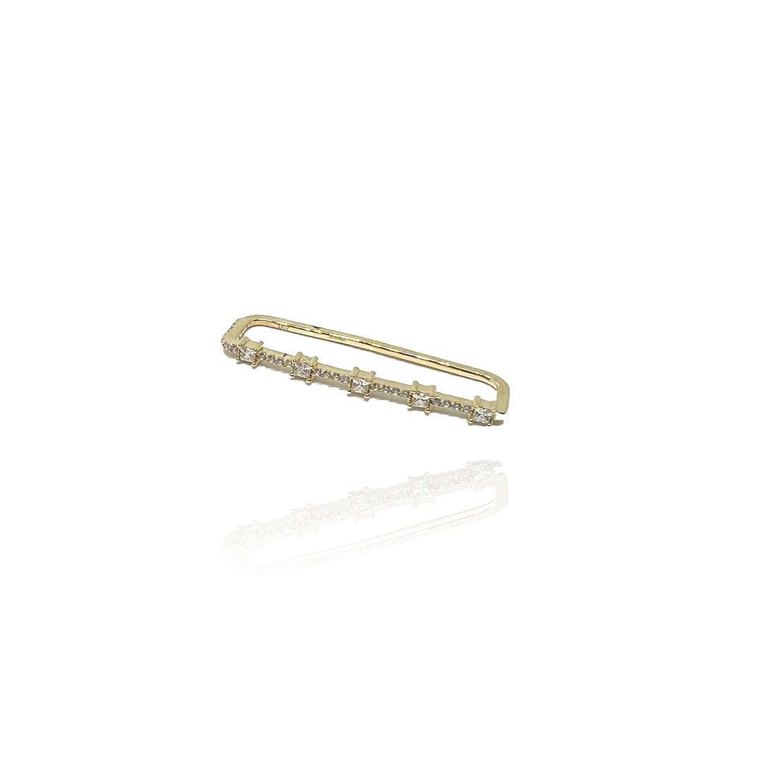 studded bar ear cuff