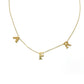 letters and shapes necklace
