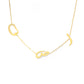 letters and shapes necklace