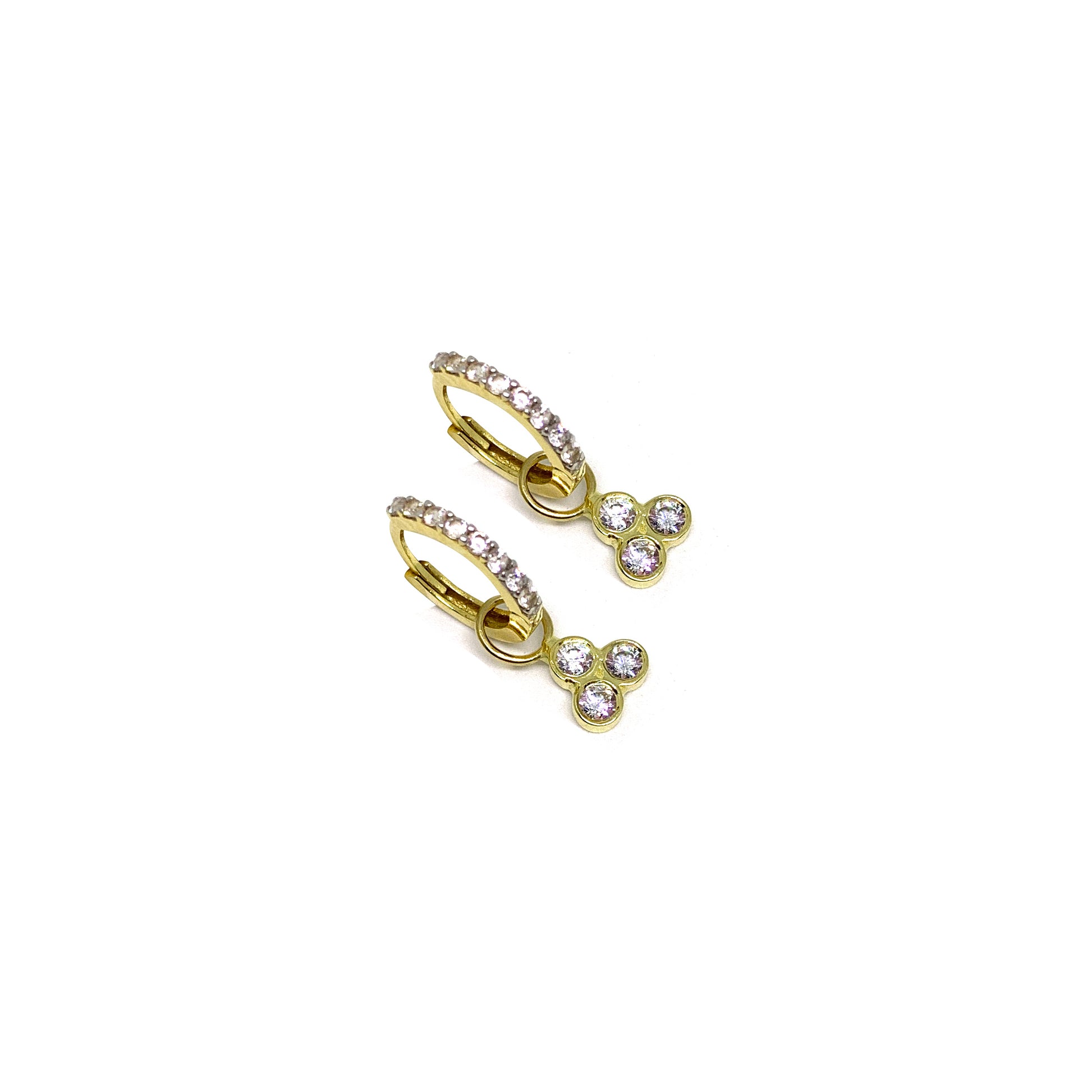 trio huggie hoops