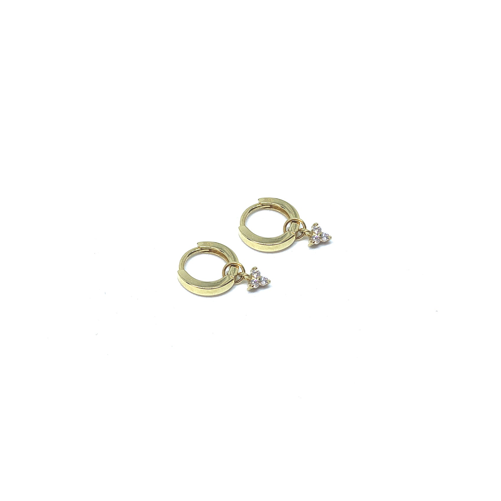 trio small huggie hoops