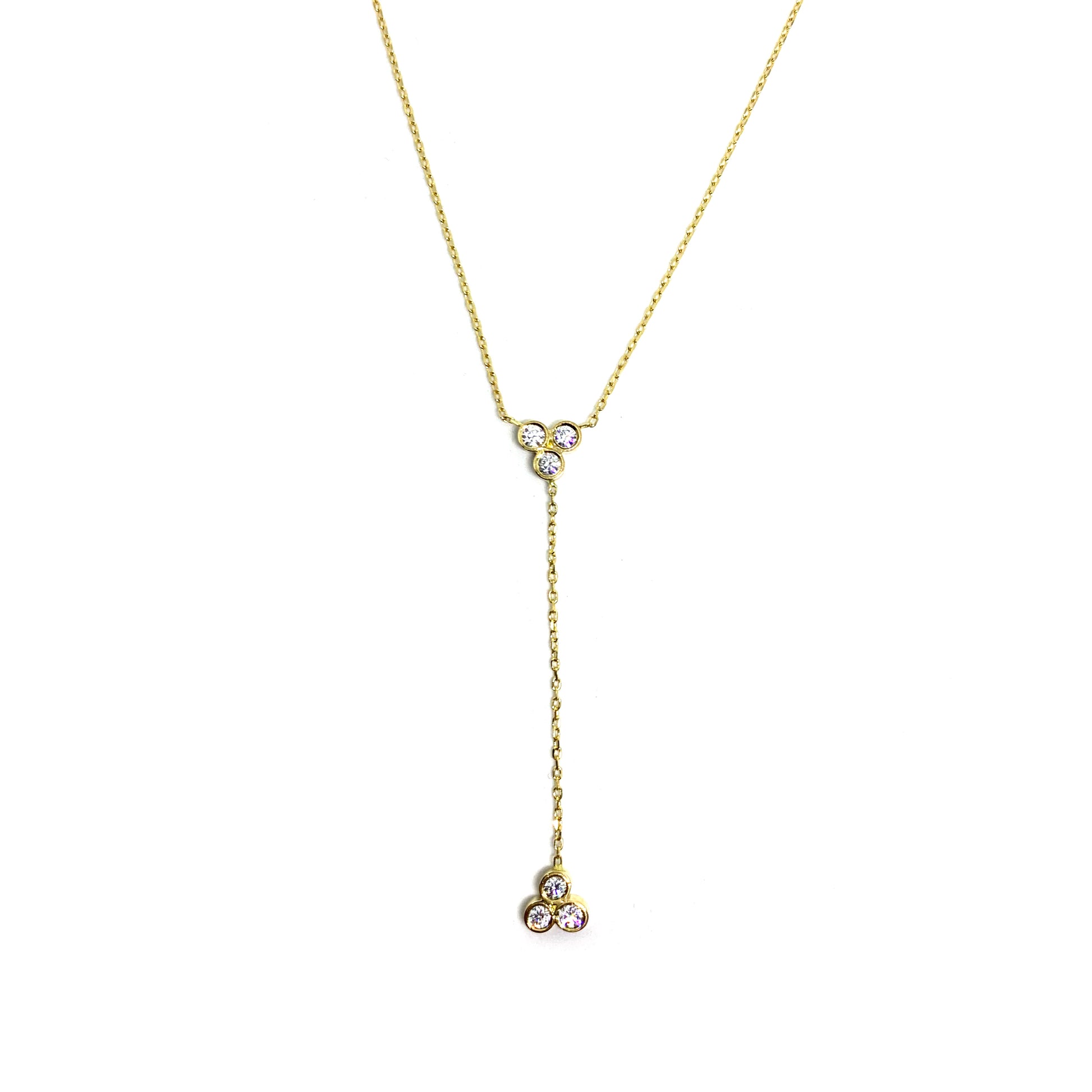 trio lariat necklace