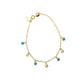 turquoise stone drop bracelet