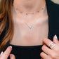 v bezel necklace