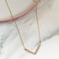 v necklace