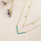 round stone drop necklace/choker
